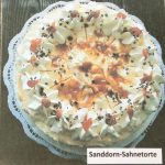 Sanddorn-Sahnetorte